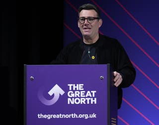 Greater Manchester Mayor Andy Burnham set out his ambition to ‘change Labour’ on Monday (Peter Byrne/PA)